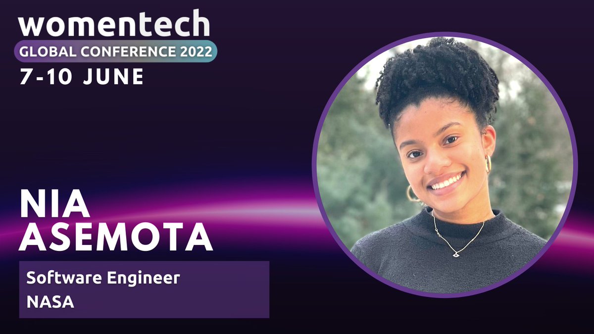 🎤 At #WTGC2022, <a href="/niaasemota/">Nia Asemota</a> at <a href="/NASA/">NASA</a> will talk about her #career journey as an Afro-Latin leader including her breakthrough, resiliency, and personal advancement.

📍 Find out more here: womentech.net/women-tech-con… 

#womenintech