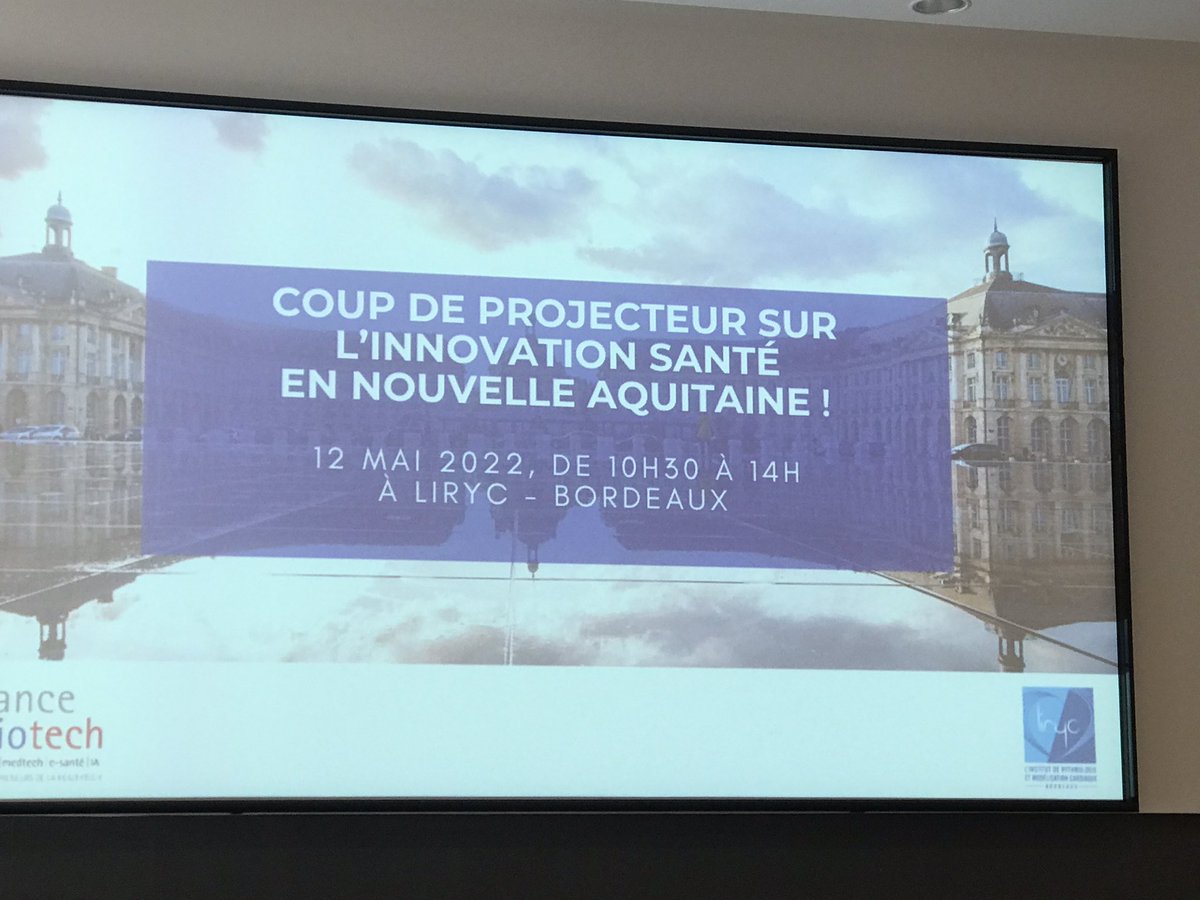 allis_na's tweet photo. Ce matin à l'@ihu_liryc - Coup de projecteur sur l'innovation santé en Nouvelle-Aquitaine! 💡
#allishealth #healthisall https://t.co/TMPA8UUm11