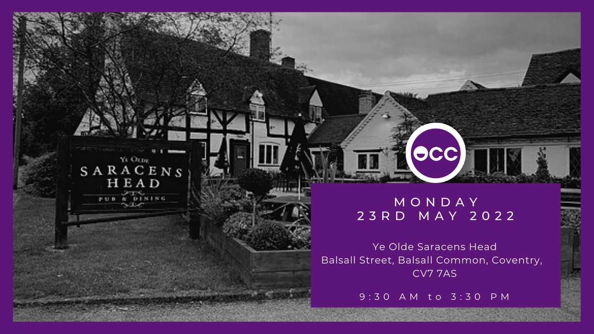 Our next #coworking day for #Coventry is on 23rd May 2022 from 9:30am to 3:30pm at <a href="/SaracensheadCV7/">Ye Olde Saracen’s Head</a> Book your place here: ow.ly/ALC730s7GIY. Spend 1 day a month working on your business in the company of some like-minded local business owners. #Warwickshire <a href="/BuddhaConnect/">James Brodie from Buddha Connect Limited</a>
