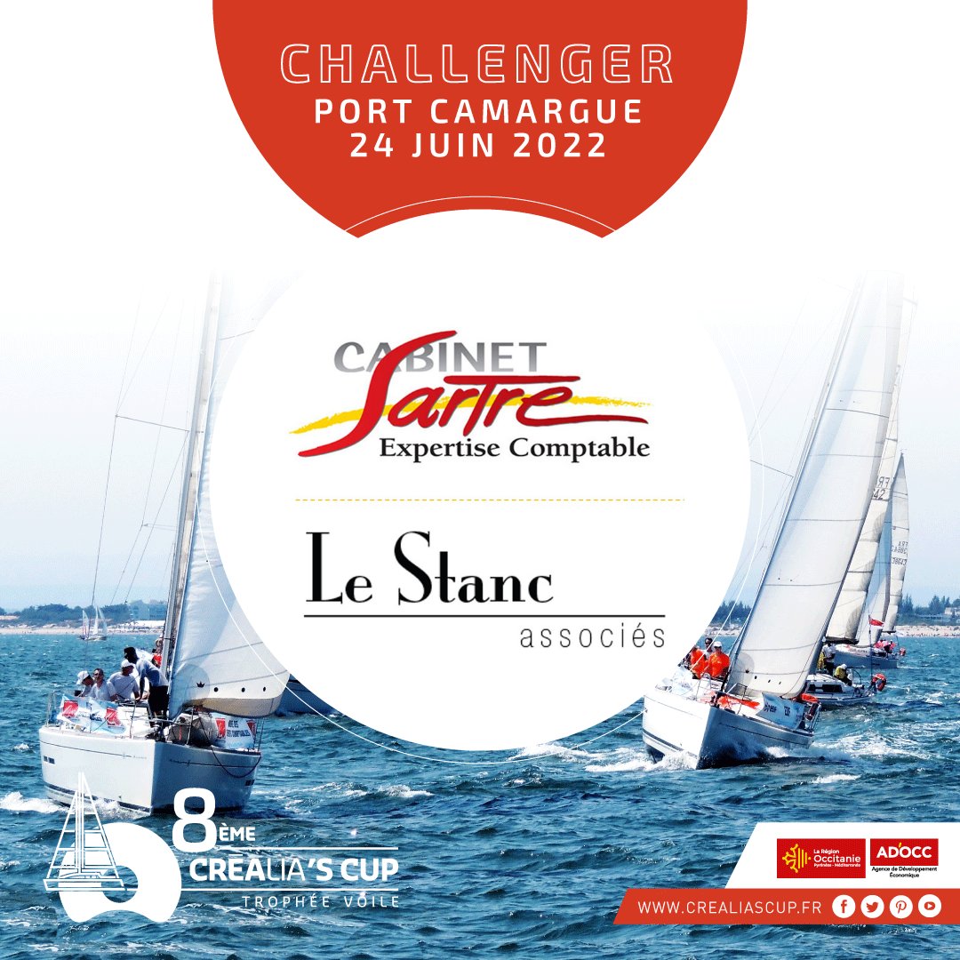 [CHALLENGERS 2022 ⚓]

Invaincus depuis 2019, le Cabinet Sartre - Conseil et Expertise Comptable SARTRE remet son titre en jeu cette année pour la 8e édition de la #CrealiasCup !
