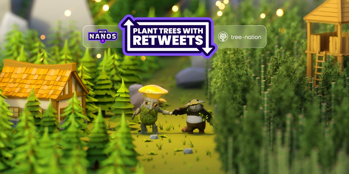 Wow, what a wonderful campaign of our ecosystem project @MetaNanos which partnered with @treenation ... to all HEROes out there, please retweet their tweet to plant a tree 🌳 
