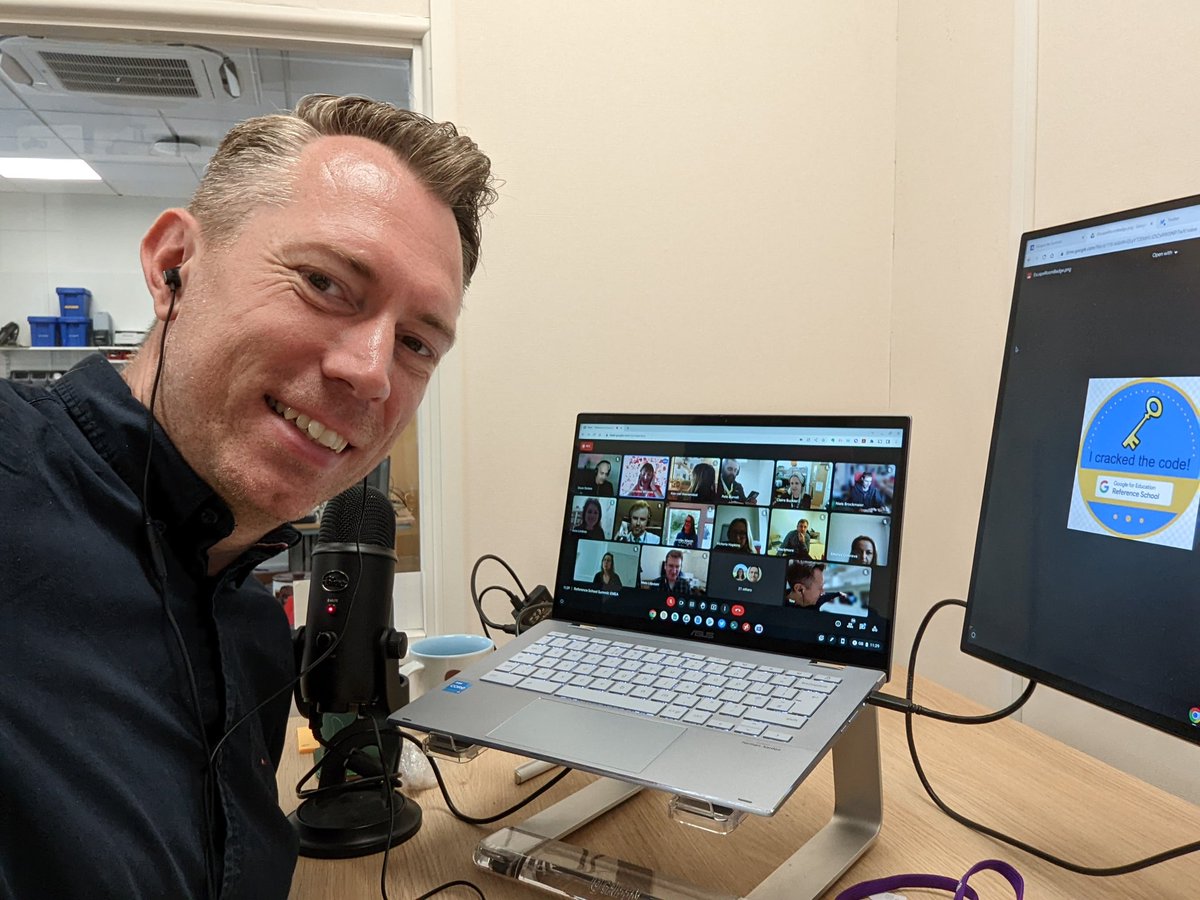 peterghorner's tweet photo. This morning I attended the @GoogleForEdu #ReferenceSchoolSummit! It was great to hear about all of the exciting new features coming to @GoogleWorkspace, talk to other #ReferenceSchools, and take part in an #EscapeRoom! 🗝️
@deanstokes @AsiaLindsay @jessrosemarsh @olivertrussell https://t.co/tL5whrDwbv