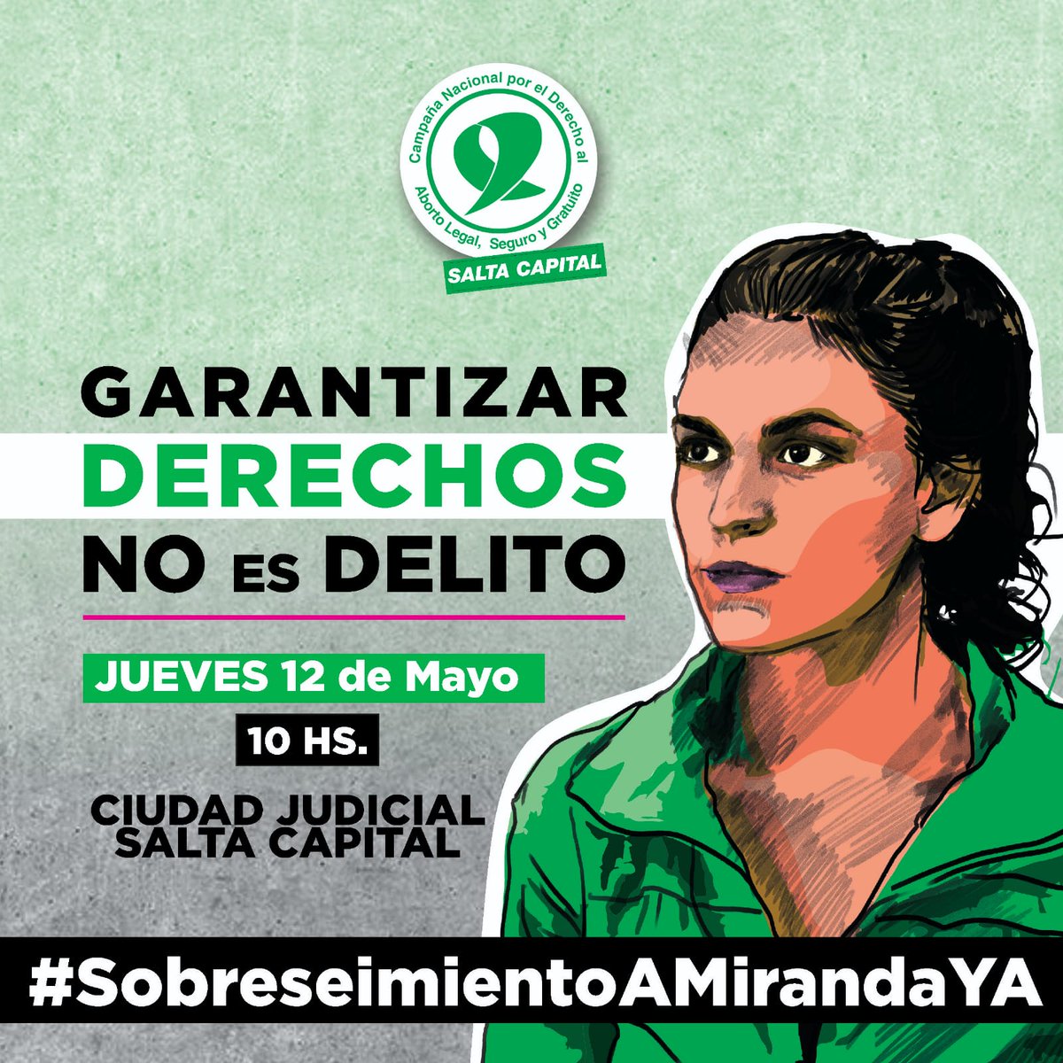 Miranda Ruiz es una médica de Tartagal, judicializada por haber garantizado un aborto legal. Hoy nos movilizamos en Salta por su sobreseimiento.
¡Basta de criminalizar a quienes acompañan nuestras decisiones y cumplen con las leyes! 
#SobreseimientoAMirandaYA💚🔥