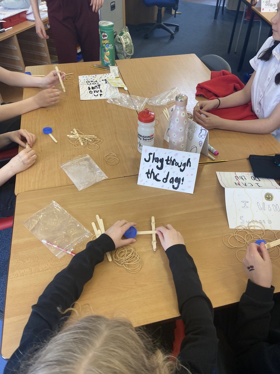 P5/6/7 have been exploring some STEM activities this afternoon. To help us understand air resistance and friction, we made catapults to see how far objects could be launched. We were kindly given these resources by <a href="/fifecollege/">Fife College</a> #STEM #STEMeducation