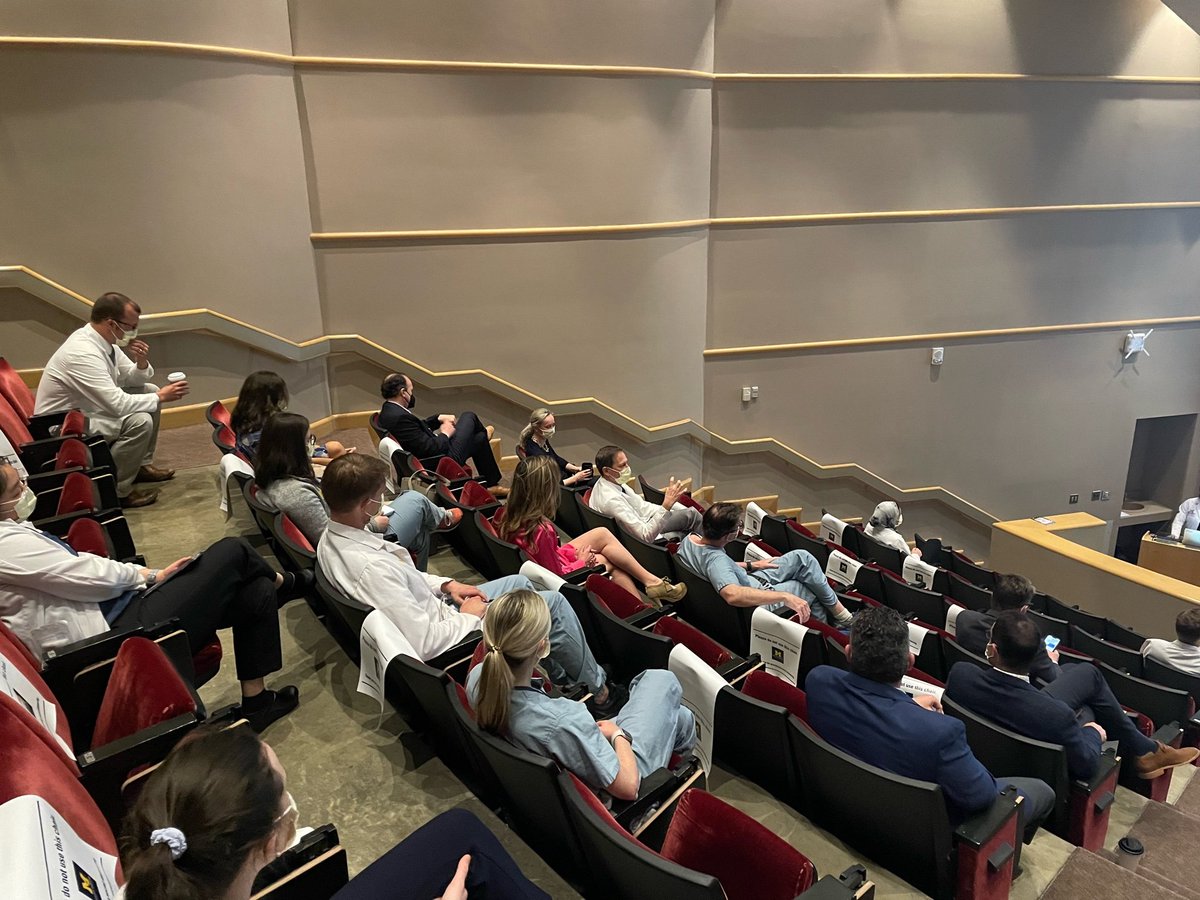 UMichSurgery's tweet photo. This morning's D&amp;C was 💯. 

Super educational cases presented by @rivardsj, Brian Fallon, M.D. and @_shadiam. 

Lean in and #KeepShowingUp! https://t.co/ikkrK08ewG