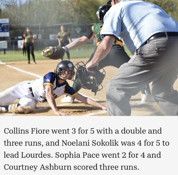 Perfect senior day ending for <a href="/KaileyCollins14/">Kailey Collins Fiore</a> 🥎 

Check out the story ⬇️⬇️⬇️
