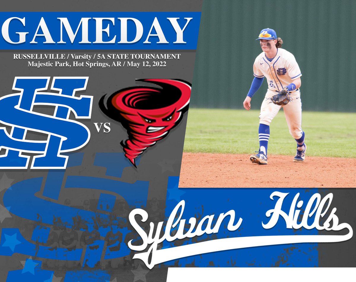 SHBearsBSB's tweet photo. ⚾️ Gameday
🆚 Russellville 
⏰ 3:00 PM
🏟 Majestic Park
📍 Hot Springs, AR
🔵 5A State Tournament 
🎟 https://t.co/jYvbZKruBC https://t.co/6Ojl4p69Np