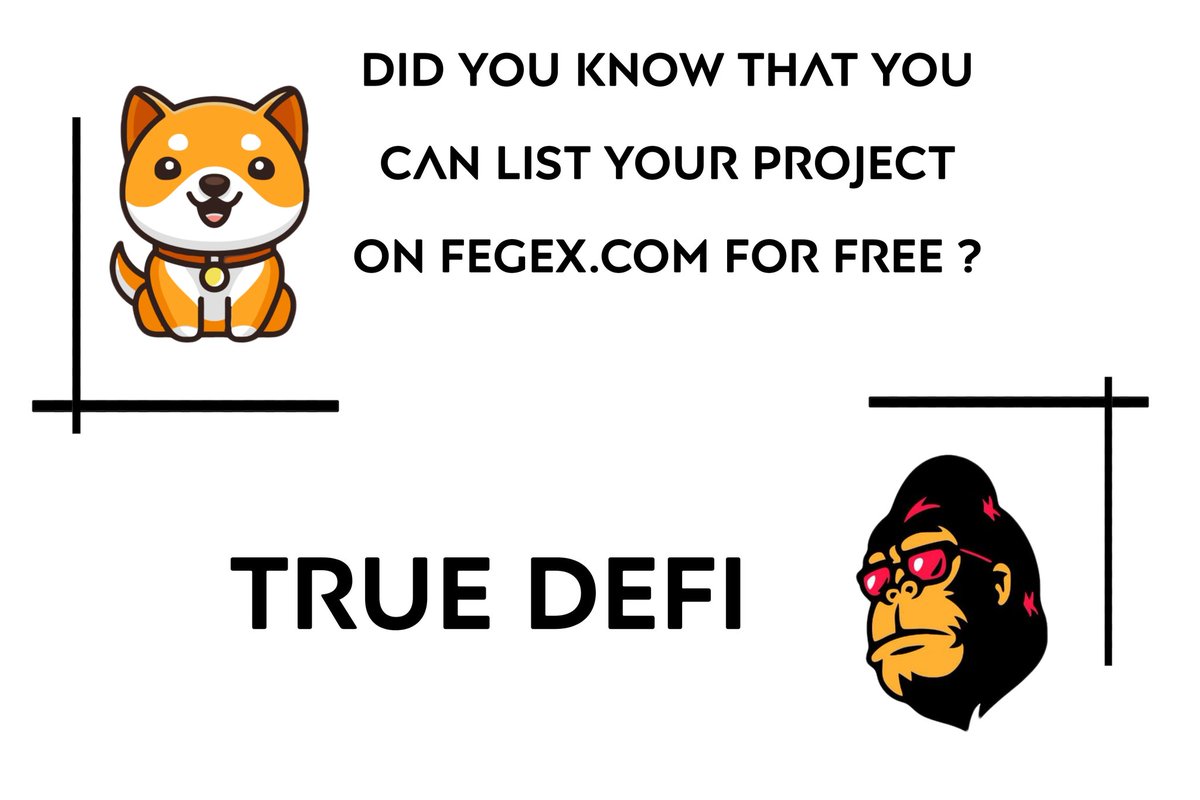 FEGloyalarmy's tweet photo. Hello @babydoge hope to see your oroject on Fegex soon , contact Feg for getting listed on Fegex 
#BabyDogeCoin #babydoge https://t.co/726RFD4c0I