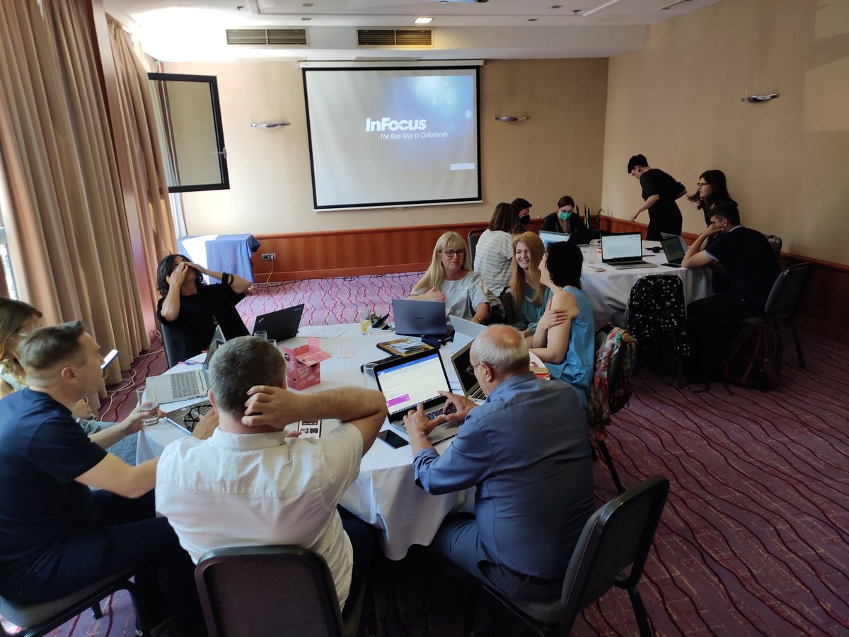 teahorvatic's tweet photo. Working on inclusive digital learning and working international groups in EDGE #Erasmus project @Ven_VVE @EduFutura_hr @ESFMB https://t.co/FsyOCg2frQ