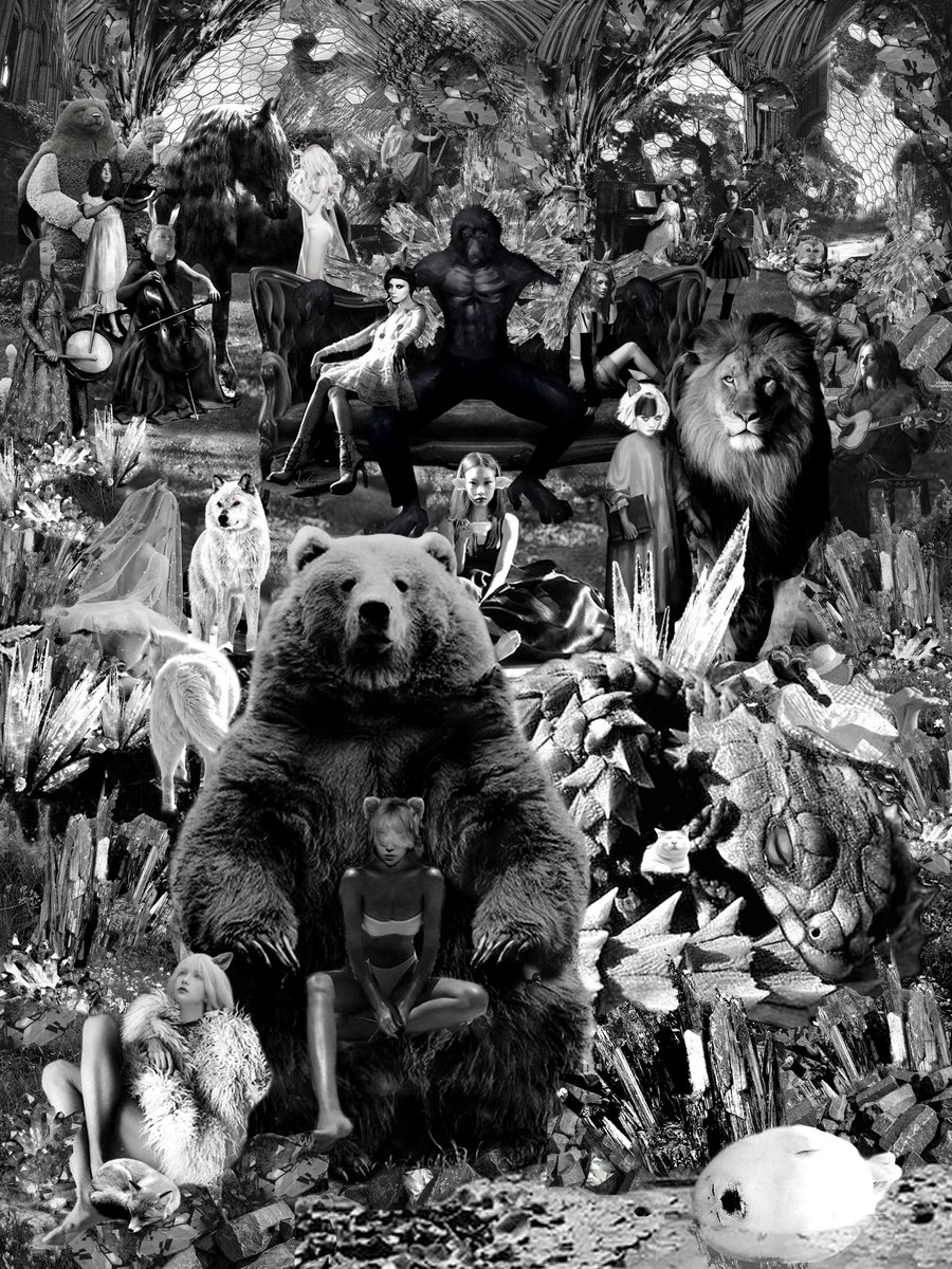 Fist Draft กับงาน Digital ชิ้นใหม่ในธีมฮาเรม งานชิ้นปรับSketchหลายรอบมากๆ หาRefภาพข้อมูลเป็นร้อยๆภาพ นั่งทำCollageอยู่อาทิตย์กว่า จนได้Sketch Collageชิ้นนี้ แล้งพบกับการทำงานในขั้นต่อๆไป

#zoopillustration 
#digitalart #digitalcollage