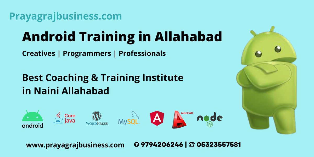 superamit2003's tweet photo. Top 5 Android Training Institute in Allahabad (Prayagraj)
We have a listed top 10 Android Training Institute in Naini Allahabad city.
Contact info:- https://t.co/jcVsvkIonE
#AutoCAD #computer #online_study #classes #coaching_centers #training #institute #java #coaching #training https://t.co/Gat4qVT7Lz