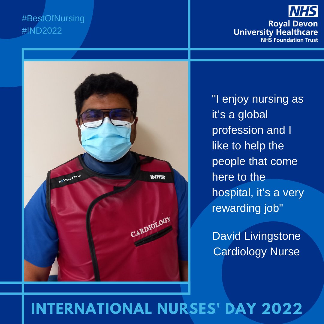 RoyalDevonNHS's tweet image. It's being able to help others that makes nursing special to cardiology nurse David. #IND2022 #bestofnursing #hereforlife #thankyouroyaldevonnurses