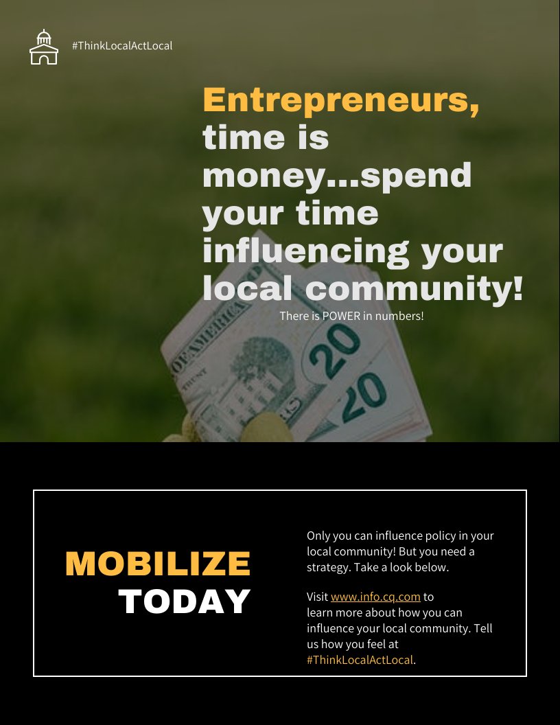 StephenMcDow's tweet photo. Mad? All I have to say is #ThinkLocalActLocal! #entrepreneurs #Innovation #Protest #Marching https://t.co/Exz0Ofs9Hi
