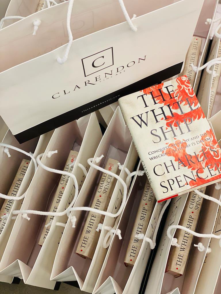 cspencerbooks_'s tweet photo. Preparations underway for tonight’s event in Mayfair alongside Sherree Valentine Daines fundraising for @BrainTumourOrg hosted by @CFAGalleries #thewhiteship #henry1 #art #history #charity #bestseller #authorandartist #bookevents @cspencer1508 https://t.co/Zfaswp8SUh