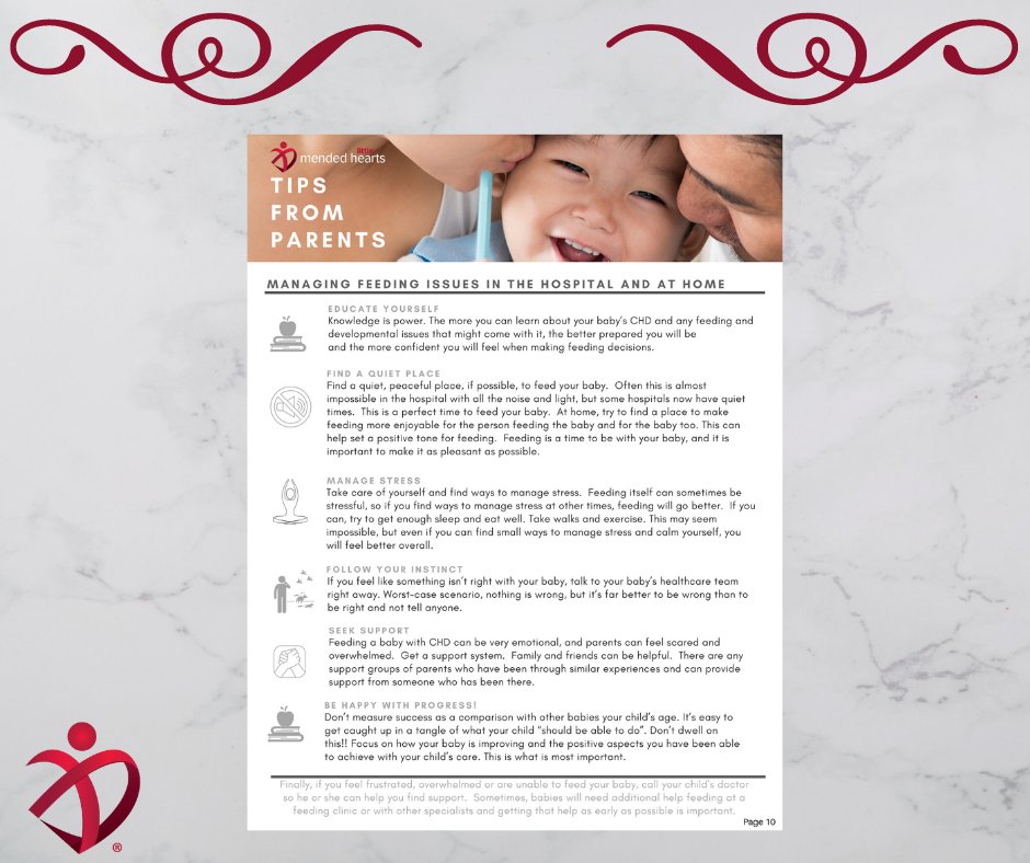 MLH_CHD's tweet photo. Babies born with heart defects are more likely to have
issues with feeding than babies without heart defects,
especially babies who need surgery or medical
intervention to survive. #FeedingIssues #CHDaware #MLH
Read more Feeding Tips from Parents:
https://t.co/m1G5e757h3 https://t.co/P6tMe1wlDs