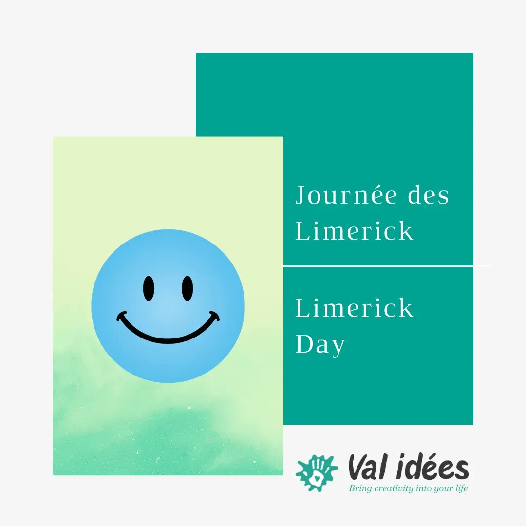 val_idees's tweet photo. Savais tu que le Limerick est un poème humoristique de cinq vers ? Je viens de l'apprendre donc je n'ai pas d'exemple à te donner.
Did you know that Limerick is a humorous poem of five verses? I just learned about it so I don't have any examples to give you. https://t.co/wByJH2TnOh
