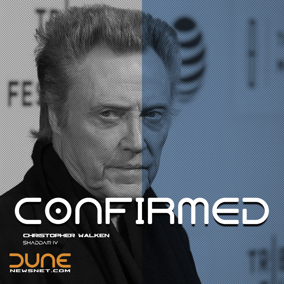 Dune casting news: Christopher Walken will play Emperor Shaddam Corrino IV in Denis Villeneuve's 'Dune: Part Two' Movie.