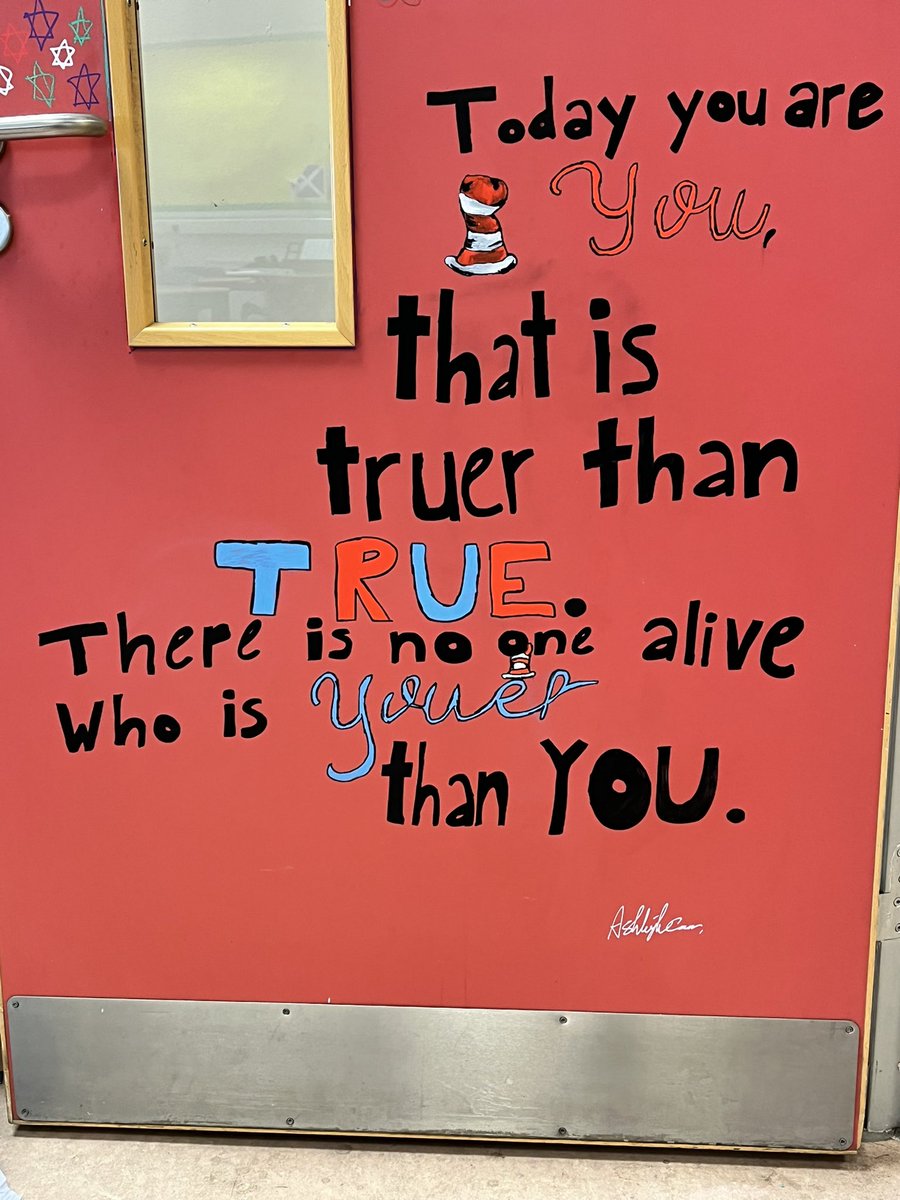 Would like to thank one of Islay’s very talented S1’s for decorating  Mrs Neil’s door!