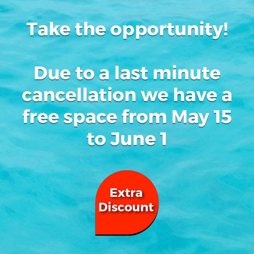 Do you want to see Mallorca? You have a great opportunity! Due to a cancellation we have a place for you from May 15th to June 1st (with a last minute discount!). The next availability will be from July 1. Fill out the form to book your place!: forms.gle/DFsczXDRaj72tr…