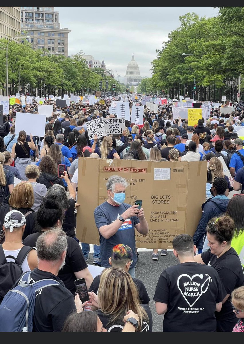 Stephan54707262's tweet photo. National Nurse March 2022
Why no media coverage #FoxNews #CBS #MSNBC #Hannity As far as I have seen only #ABC is covering! #Elon_Musk we NEED you to buy hospitals next - #NursesWeek #nurse We NEED change - Patients NEED Safe Effective Care! #Saferatios Saves Lives! https://t.co/HOWyD6H1YW