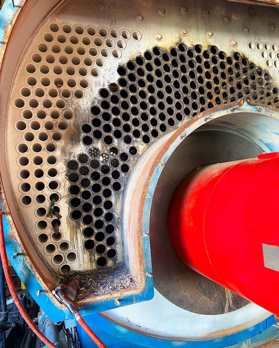 RasMech's tweet photo. We have the tubes pulled and are getting ready to replace them on this boiler re-tube project for a facility in Fort Morgan, Colorado. #retube #boiler #boilerservice #tubeleaks https://t.co/boVA4YkHgN