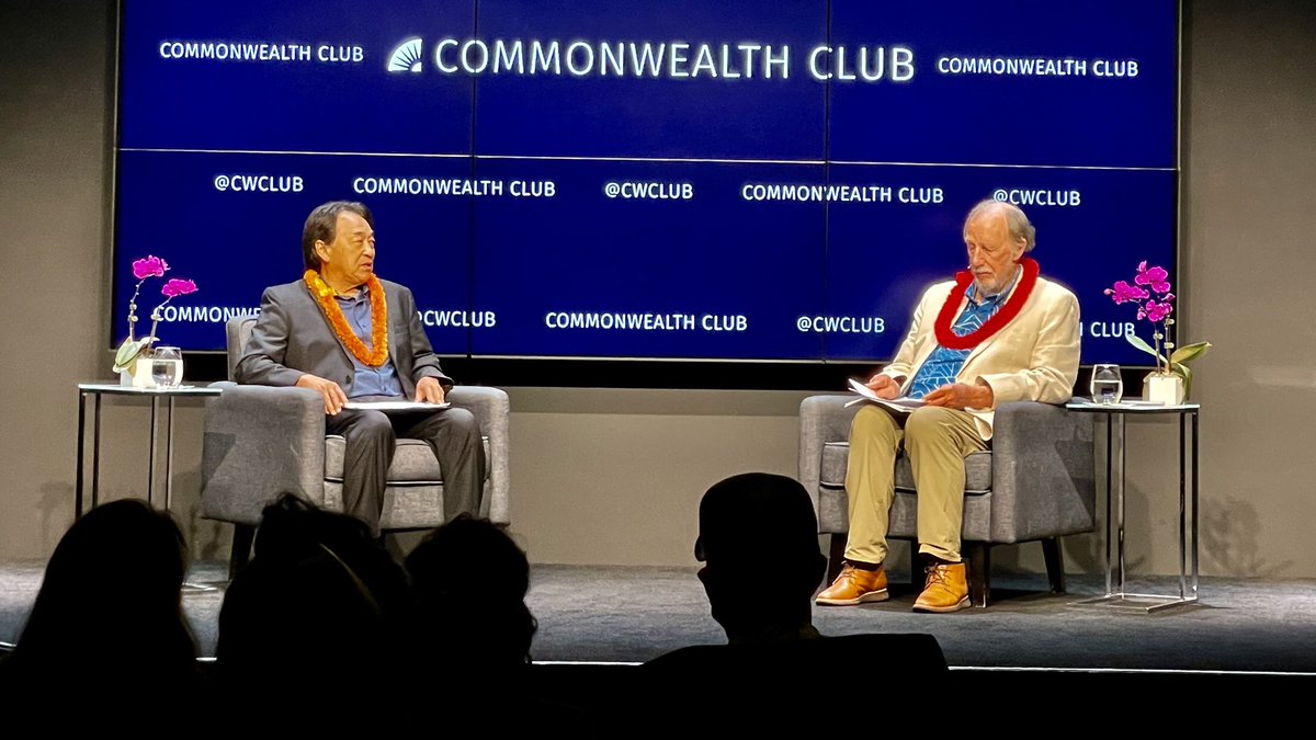 RHandaNBC's tweet photo. Enjoyed conversation w award winning #author #TomCoffman last night @SF #CommonwealthClub on book #Inclusion, story of how #Japanese #Americans in #Hawaii avoided internment during WWII. Coffman speaking @JCCCNC in #SF 6pm TODAY hybrid in-person/ online event. https://t.co/87DIXP64hy