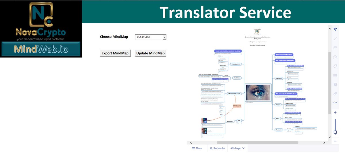 NovaCryptoLTD's tweet photo. ... and translated by MindWeb Server and open through MindWeb Front-End in collaboration with circle @EOS_Bees  and with @translatemenet
Languages: English, Korean, Chinese ...
Each MindMap

Part of Pomelo S2, ready for Pomelo  S3.
Timestamping on #EOS #IPFS through @bywirenews https://t.co/SLYU4q9XAS