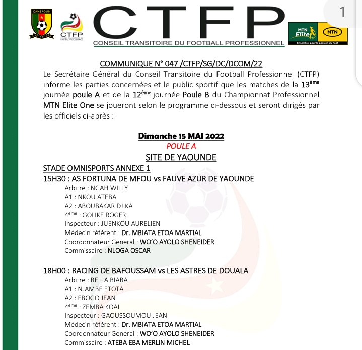 RACING_TPO's tweet photo. [Population de #Yaoundé et ses environs, ceci vous concerne]

Où seras tu dimanche 17h30? Avant d'établir ton programme pour ce week-end, prend connaissance de cette affiche 🔥
Jj-3 #RACAST #MTNEliteOne 

#TPO4Life https://t.co/bzSvffb4hh