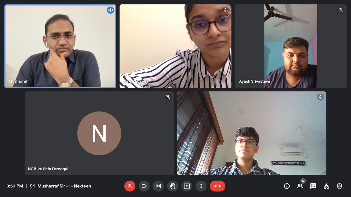 VedanthNath's tweet photo. A call with a powerhouse of knowledge. A corporate turned IAS officer @musharraf_ias 
Thank you so much for your talk on empowering youth &amp; appreciating our work on #ToiletTales
 
Now, Working towards a #WASH #Mindset change – we're going to take our #GenZ forward. 
#Nexteen https://t.co/YF6lWbf10P