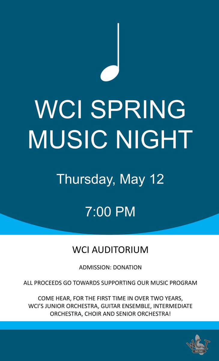 WCI Music (@wcimusic) on Twitter photo Our Spring Music Night is tonight at 7pm! Hope to see you there! <a href="/WCIinfo/">Waterloo Collegiate</a> <a href="/wrdsb/">Waterloo Region DSB</a> Our Spring Music Night is tonight at 7pm! Hope to see you there! <a href="/WCIinfo/">Waterloo Collegiate</a> <a href="/wrdsb/">Waterloo Region DSB</a>