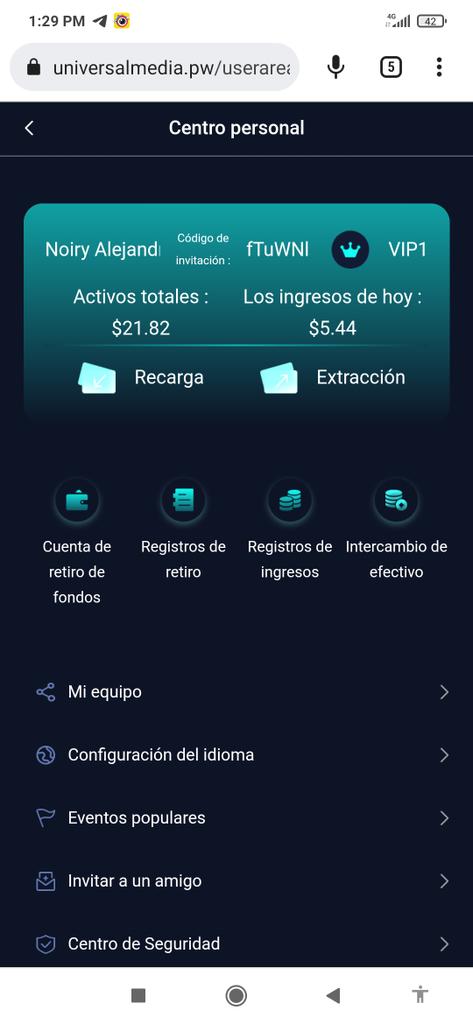 NoiryPerez's tweet photo. Hoy deseo compartir mi experiencia en  Universalmedia. Una plataforma especializada en triplicar ganancias dando "Likes" a publicaciones en redes sociales como Facebook, YouTube, Twitter e Instagram. Más información pueden contactar por Telegram  @NoiryAlejandro https://t.co/yhW7GlSWFW