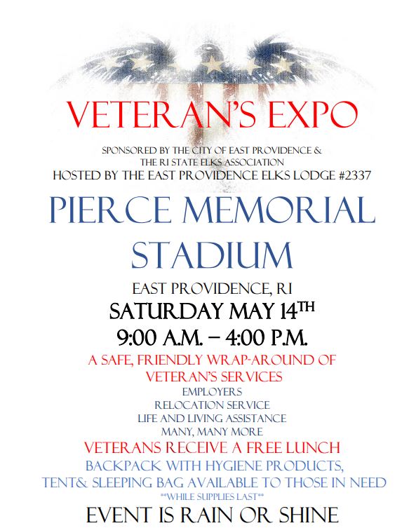 EPRD1's tweet photo. Support for our veterans! Saturday, May 14 there will be a veterans expo at Pierce Memorial Stadium w resources for our local veterans (while supplies last).   A pop-up vaccination clinic will also be featured for anyone who needs a vaccine or booster. https://t.co/h4h7mrCYxc