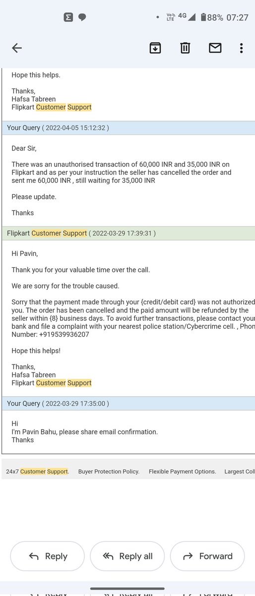 PavinBahu's tweet photo. @SajalPatil7 @BandBajaateRaho @Flipkart @flipkartsupport #FlipkartScam we don't need #Flipkart , scamming people,lost 95,000 RS ,filed police complaint and been to @Flipkart office in Bangalore from Kerala, hundreds of people are being scammed every single day. #avoidflipkart
@flipkartsupport @_Kalyan_K shame. https://t.co/DTUThwYMdO