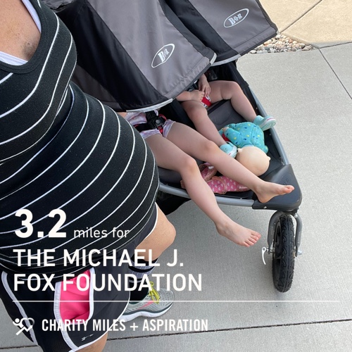 MKKegler's tweet photo. 3.2 @CharityMiles for @MichaelJFoxOrg. https://t.co/TVCPtRJSTQ