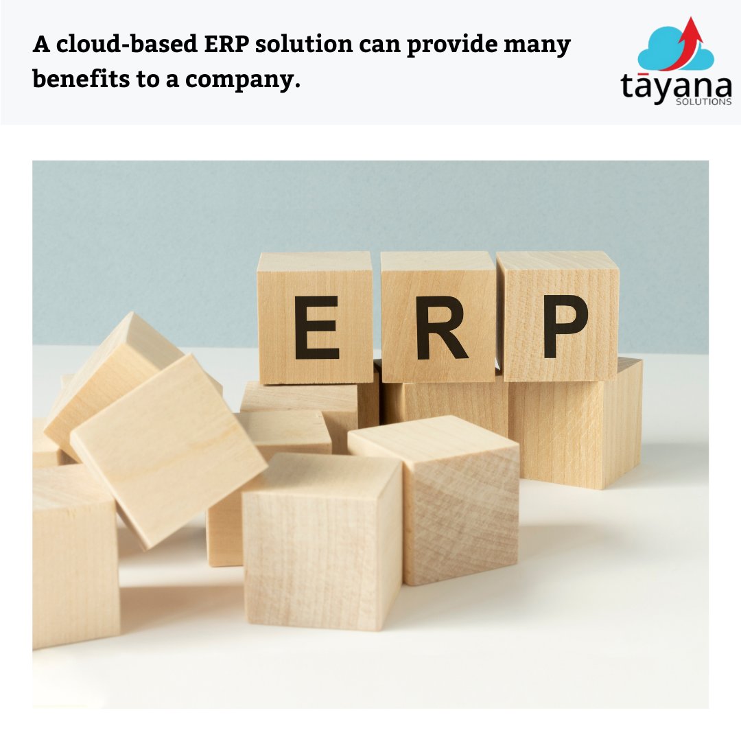 TayanaSolutions's tweet photo. Cloud ERP is an online software application that integrates and automates essential business functions. A business can access Cloud ERP over the internet and requires only...read more: https://t.co/8g5QfRFRdy

#CloudERP #enterpriseresourceplanning #onpremiseERP #onpremisesoftware https://t.co/CGepTwOPhS
