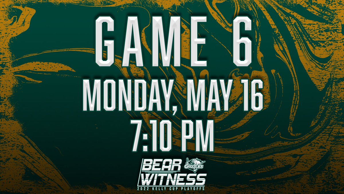 UtahGrizzlies's tweet photo. 🚨 GAME 6 ON SALE🚨

Click the link to get your tickets -  https://t.co/MawQA827N0

#GoGrizzGo🐻🏒
#BearWitness🏆 https://t.co/vreDEkmtQh