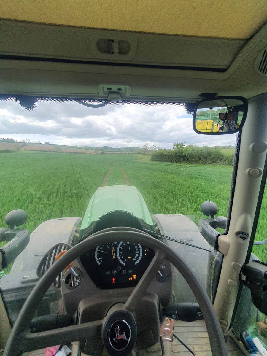 Grazed in December now receiving 1 of 2 applications of folia N with a cocktail of trace and natural elements to help the leaf. 10 kg of N per application giving this crop a grand total of 120kg/ha. @EdCTBrown <a href="/ssmsoilhealth/">Sustainable Soil Management</a> @farming_britain