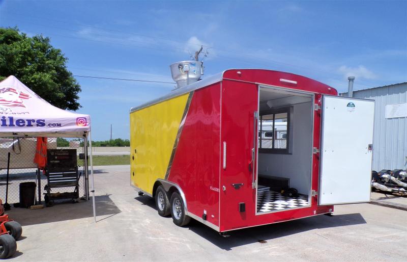 TrailersRJ's tweet image. You are going to want to take a look at this one 🌼
8.5 x 16 Vending / Concession Trailer by Cargo Mate🌺
Comes with a 6' Vent-A-Hood! 
Full list of features with over 75 photos covering every inch!
rjtrailers.com/2022-cargo-mat…