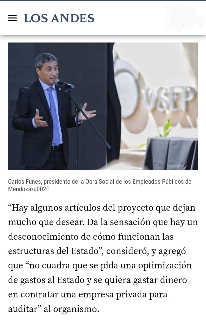 Le tienen terror en la <a href="/OsepMza/">OSEP</a> a mostrar los números de de esta gestión en la obra social. Nadie que esté en su sano juicio pondría "el zorro a cuidar las gallinas" porfavor señor director discimule un poco y democratice la gestión.