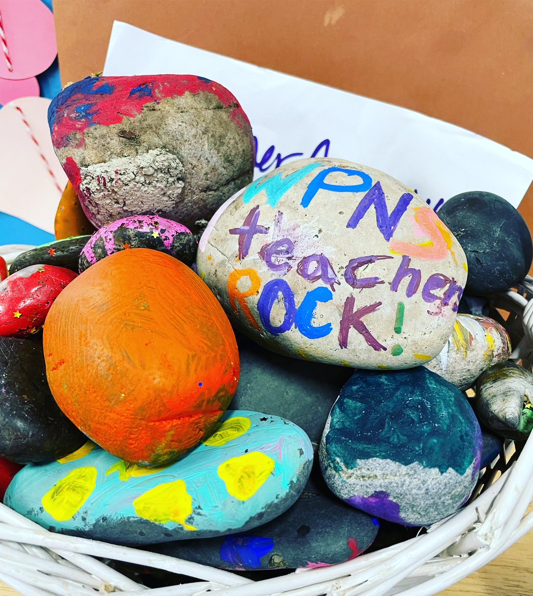 It’s official, the WPNS teachers rock! Thanks to the friends for making these gratitude rocks during Teacher Appreciation Week.

#Preschool #Inglewood #WestLA #WestcesterCA #SummerCamp