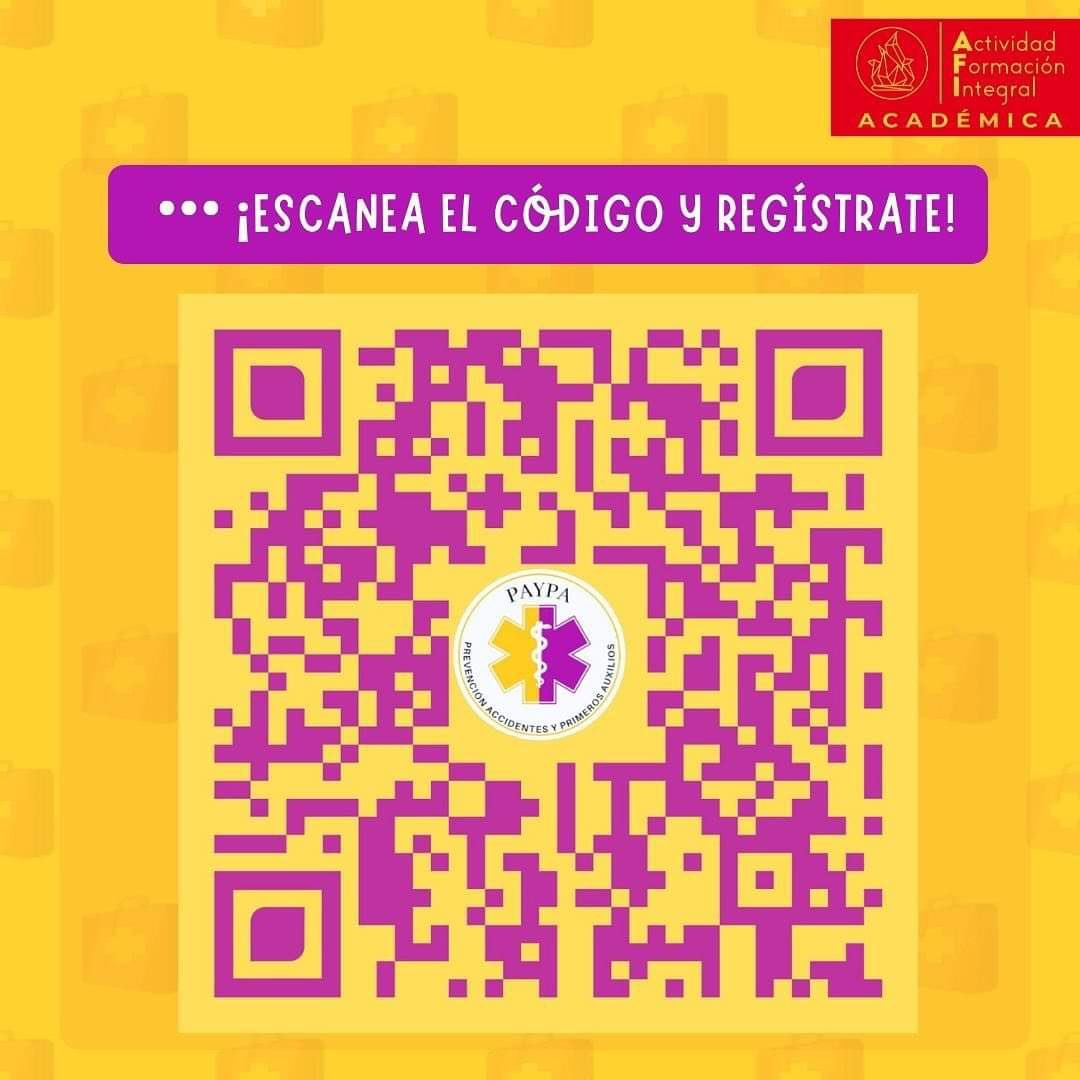 PAYPA_'s tweet photo. ¡PAYPA te invita a el 8vo Taller de Primeros Auxilios!
📅 Sábado 14 de Mayo  
⏰ 09:00 a.m.- 14:30 p.m.
✨ Abierto al público en general.
📍Auditorio Polivalente

🚨 Actividad avalada como AFI.

💜💛 Salva Vidas, Aprende Primeros Auxilios 💛💜 https://t.co/BFEJJoTaee
