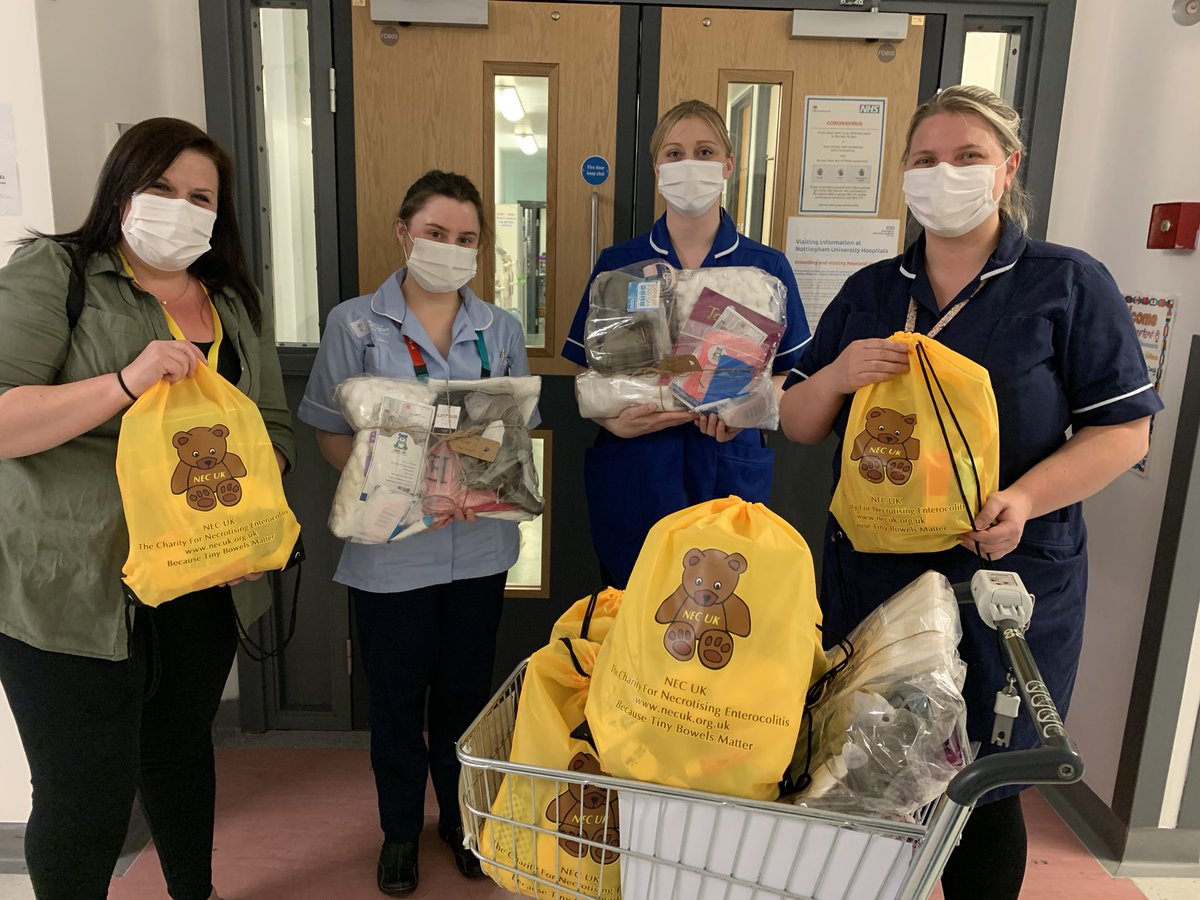 NECUK_Charity's tweet photo. Had the pleasure of visiting two of our local Neonatal Units today KMH @SfhNICU QMC @NUHNeonatal
delivering parent care packs, mini hygiene bags and Kangaroo hampers. Helping raise awareness of Necrotising Enterocolitis ๐๐ #becausetinybowelsmatter #necuk #necawarenessday2022 https://t.co/dDviuZwuh5