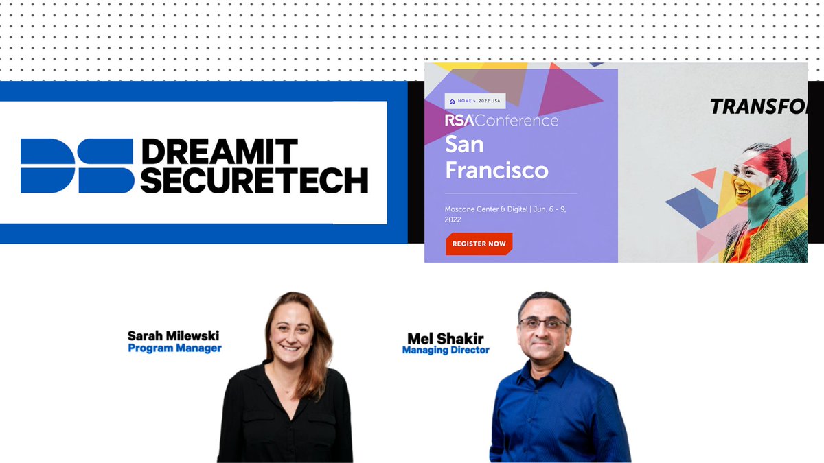 #Security startups ▶ Heading to San Francisco in June for the #RSA2022 conference? We'll be there meeting founders! Book a time with our Securetech team 👉 bit.ly/39XOO4I