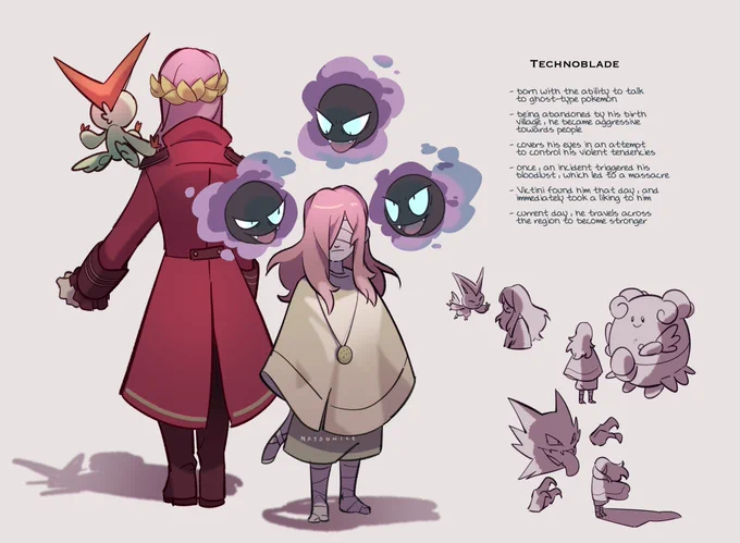 pokemon au - technoblade #technofanart 