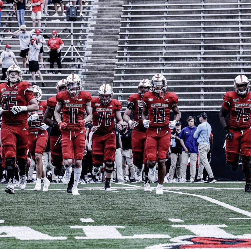 After a great conversation with <a href="/CoachDLett/">Derrick Lett</a> im excited to announce an offer from <a href="/AStateFB/">Arkansas State Football</a>. A dream come true! Thank to <a href="/KoachV/">Wiley Vonner Jr</a> <a href="/NM_StallionFB/">Stallion Football</a> @TrustmyeyesO @DrobAlwayzOpen