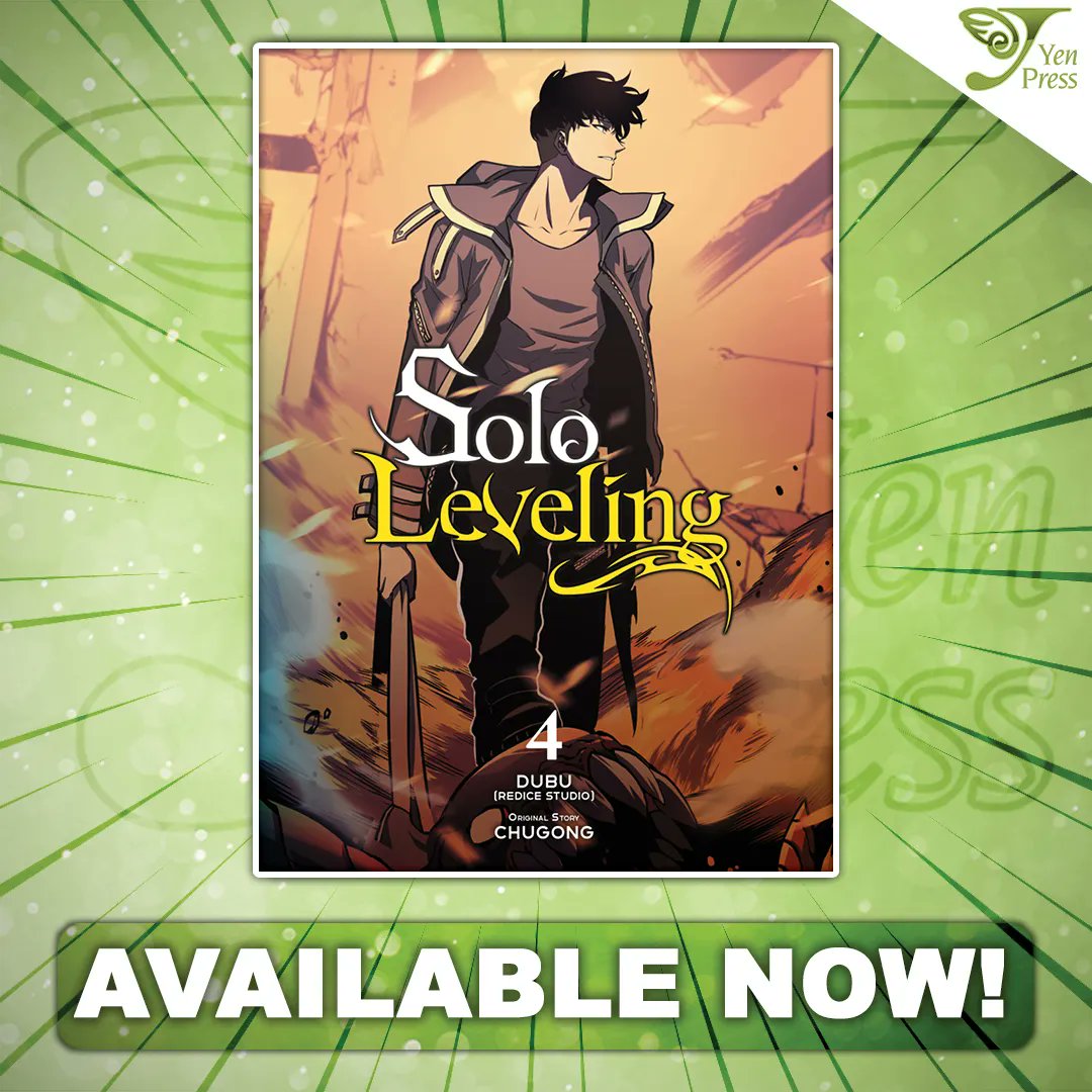 yenpress's tweet photo. AVAILABLE NOW! Solo Leveling, Vol. 4 (comic)

When Jinwoo begins mentoring one of Jinho’s recruits, he decides to take her on a White Tiger Guild training operation. But when they enter the gate, Jinwoo realizes something is wrong...

Available now: https://t.co/Ao7Zo6hNzH https://t.co/5bRT1JZnUd
