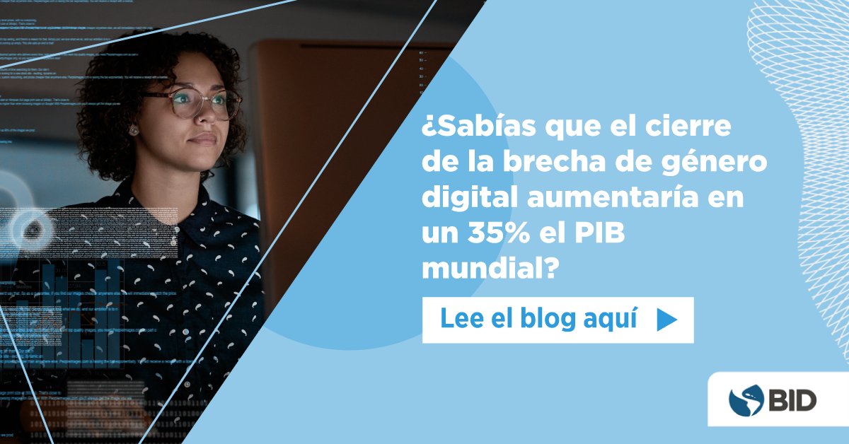 Eliminar la brecha de #Género en el mundo #Digital mejora el acceso a mercados, servicios e información para las mujeres, lo que resulta en una economía con mayor actividad empresarial femenina y, por lo tanto, más resistente a las crisis financieras: bddy.me/39jLBfz