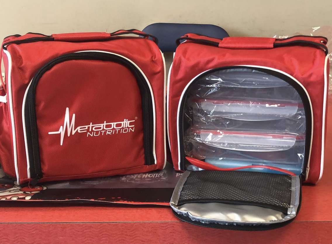 If you don't have the time to eat properly or are skipping meals because you are on the go - then one of these high-quality meal prep kits from <a href="/MetaNutrition/">Metabolic Nutrition</a> will get you back on track! This insulated bag comes with 3 food containers, an ice pack, and a 3-combo utensil!