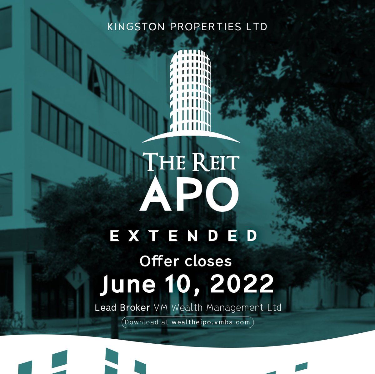 kpreit's tweet photo. There's still time to participate in our APO! New close date: June 10, 2022.
Visit https://t.co/HQKJJ1dG27 to read our prospectus.
Apply now!
#KPAPO
#KingstonProperties
#RealEstateInvestmentTrust
#KPREIT
#REIT https://t.co/cetJ3FuXkA