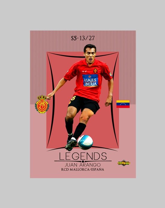 Screencards's tweet photo. #JuanArango con el Mallorca de España #ScreencardsWorld #Legends https://t.co/qe8eJt5FTF